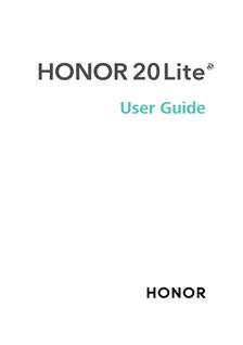 Huawei Honor 20 Lite manual. Tablet Instructions.